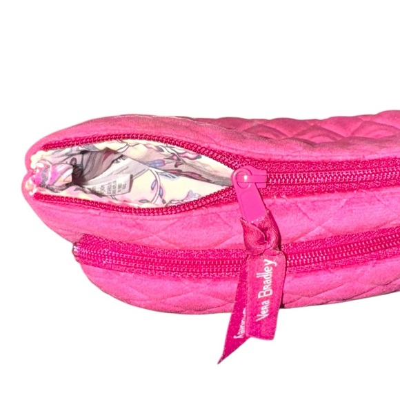 Vera Bradley ‘Flower Shower’ Tote Set + Rosy Orchid Pink Cosmetic Bag & Wallet - Picture 15 of 15